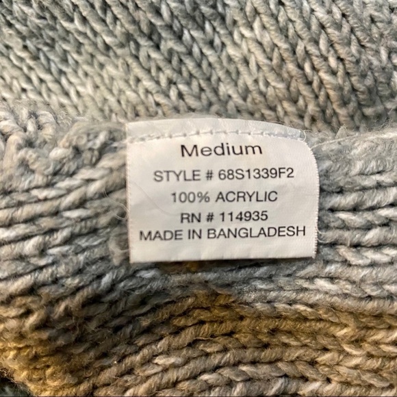 Quinn Gray Faux Wrap Sweater Medium - Picture 5 of 5